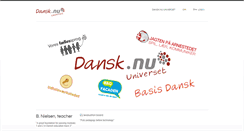 Desktop Screenshot of dansk.nu